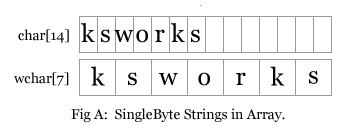 Fig.A SingleByte String in Array